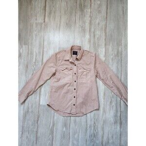 Abercrombie & Fitch Tan Button Up Shirt Long Sleeve Collared Mens Sz XS